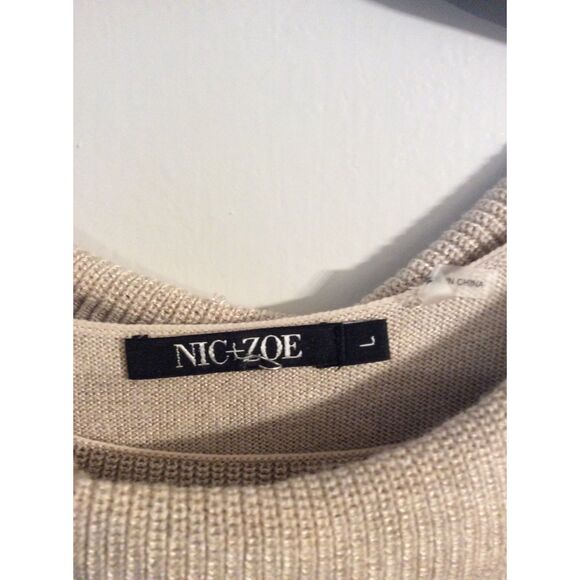 NWT Nic+Zoe Large L Cowl Neckline Sweater H171120 (148.00) - Picture 3 of 6